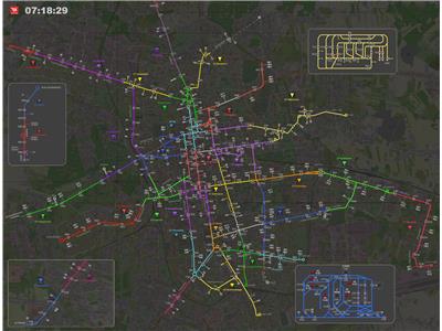 Podgląd na ponad 30 podstacji tramwajowych miasta Łodź i okolic ze zintegrowanym modułem ALC oraz graficznymi alarmami.  Podgląd na ponad 30 podstacji tramwajowych miasta Łodź i okolic ze zintegrowanym modułem ALC oraz graficznymi alarmami.