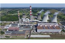 widok elektrowni łaziska z lotu ptaka widok elektrowni łaziska z lotu ptaka