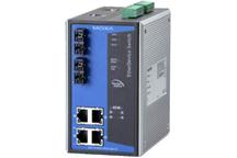 Moxa EDS-P506A-4PoE-SS-SC, switch zarządzalny z portami PoE i portami światłowodowymi, ELMARK Automatyka