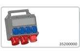 Rozdzielnica elCASE, 16 A, typ W16-0204 Rozdzielnica elCASE, 16 A, typ W16-0204