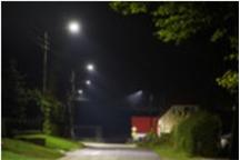 Trzebielino oświetlone żarówkami led